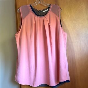 Soft Surroundings Coral Sleeveless Top 1x
